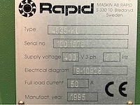 1995 rapid 4535-ku kunststof granulator - afbeelding 2 van  10