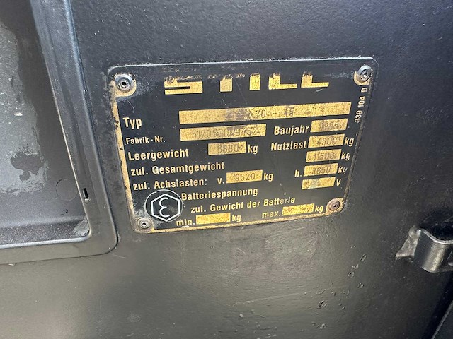 1995 still r70-45 vorkheftruck - afbeelding 7 van  15