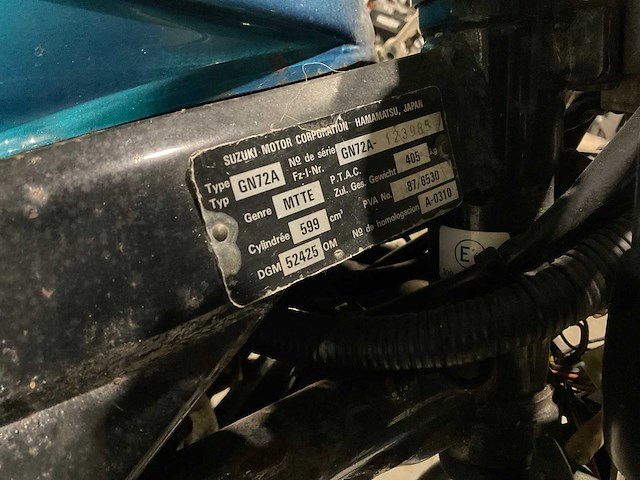1995 suzuki tour gn72a motorfiets - afbeelding 7 van  15