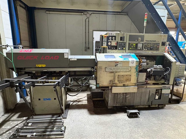 1995 takisawa tc-20 cnc-draaibank met lns stafaanvoer - afbeelding 1 van  21