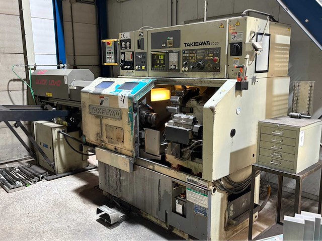 1995 takisawa tc-20 cnc-draaibank met lns stafaanvoer - afbeelding 12 van  21