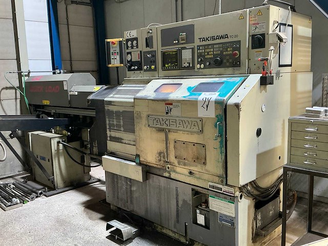 1995 takisawa tc-20 cnc-draaibank met lns stafaanvoer - afbeelding 16 van  21