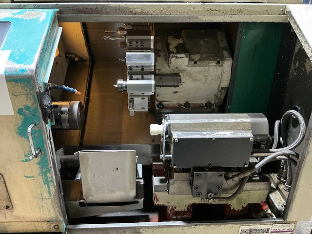 1995 takisawa tc-20 cnc-draaibank met lns stafaanvoer - afbeelding 18 van  21