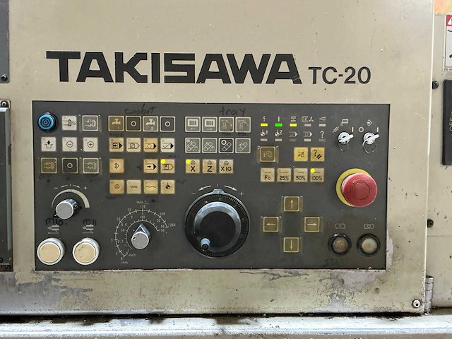 1995 takisawa tc-20 cnc-draaibank met lns stafaanvoer - afbeelding 21 van  21