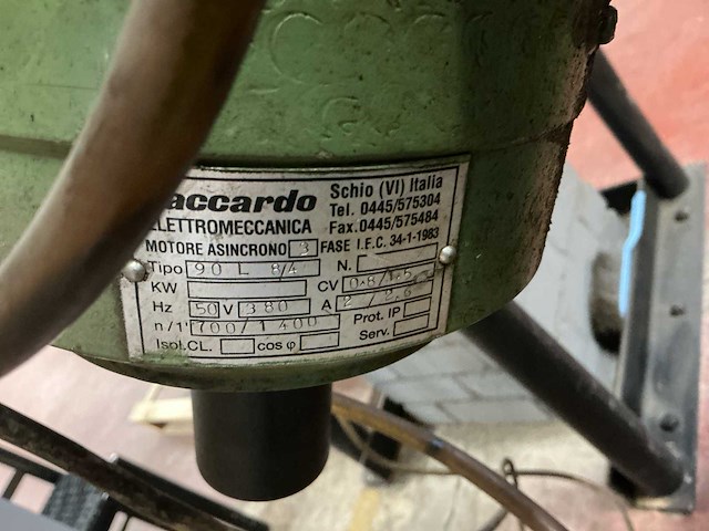 1995 thomas s.p.a. 5/95 model; 250 tdv afkortcirkelzaagmachine - afbeelding 6 van  16