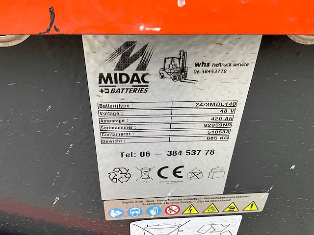 1995 toyota 5-fbe-13 vorkheftruck - afbeelding 15 van  23