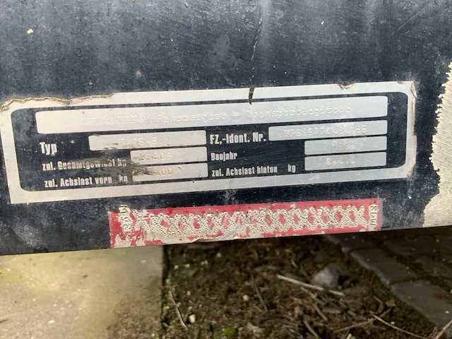 1995 uraca kd724 hoge druk aanhangwagen 2000bar - afbeelding 7 van  22