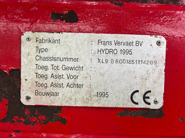 1995 vervaet t17 bietenrooier - afbeelding 60 van  62