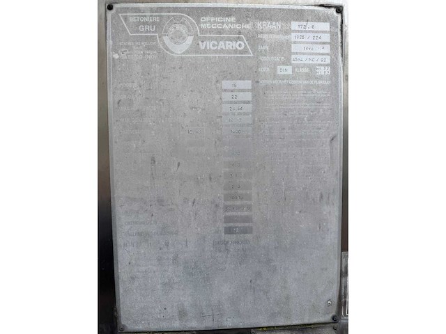 1995 vicario 172.6 mobiele bouwkraan - afbeelding 16 van  23