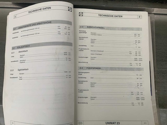 1995 weinig unimat 23e vierzijdige schaafmachine - afbeelding 13 van  20