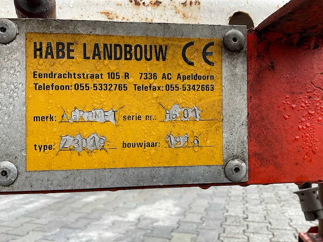 1996 agromet z 30 bezandingswagen - afbeelding 9 van  9