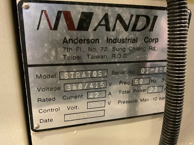 1996 andi stratos cnc-bewerkingscentrum - afbeelding 8 van  16