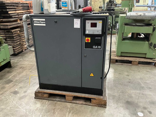 1996 atlas copco ga15ff schroefcompressor - afbeelding 3 van  9