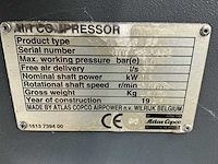 1996 atlas copco ga15ff schroefcompressor - afbeelding 7 van  8