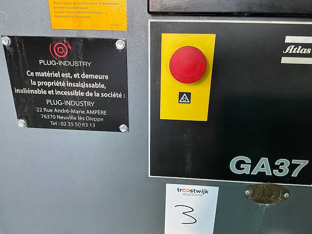 1996 atlas copco ga37 schroefcompressor - afbeelding 8 van  11