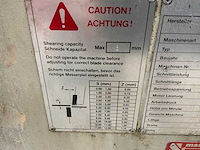 1996 baykal hgl 2600/8 hydraulische guillotineschaar - afbeelding 8 van  17