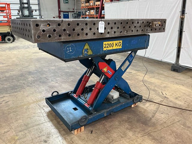 1996 buter h 30-11 2.200 kg hefplateau, lastafel, heftafel - afbeelding 6 van  12