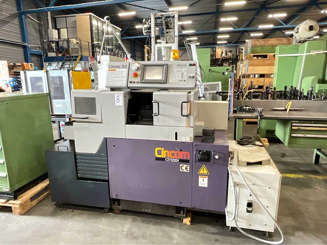 1996 cincom citizen b-12 cnc langdraaibank / swiss lathe - afbeelding 21 van  24
