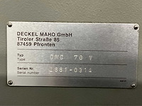 1996 deckel maho dmc70v 3-assig cnc verticaal bewerkingscentrum - afbeelding 31 van  37