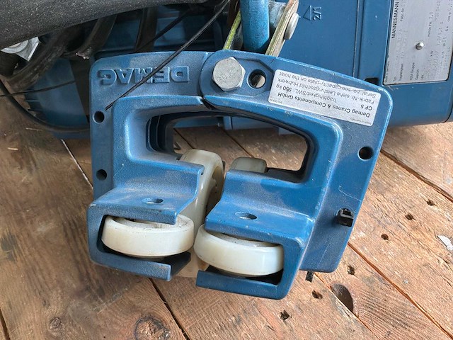 1996 demag dkm 1-80 k v1 f4 elektrische kettingtakel - afbeelding 3 van  8