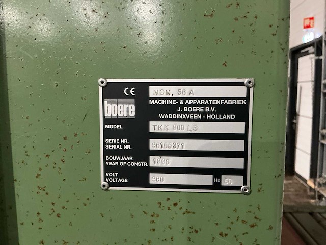 1996 elite boere tkk900ls breedbandschuurmachine - afbeelding 10 van  29