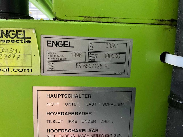 1996 engel es 650/125 hl spuitgietmachine - afbeelding 17 van  18