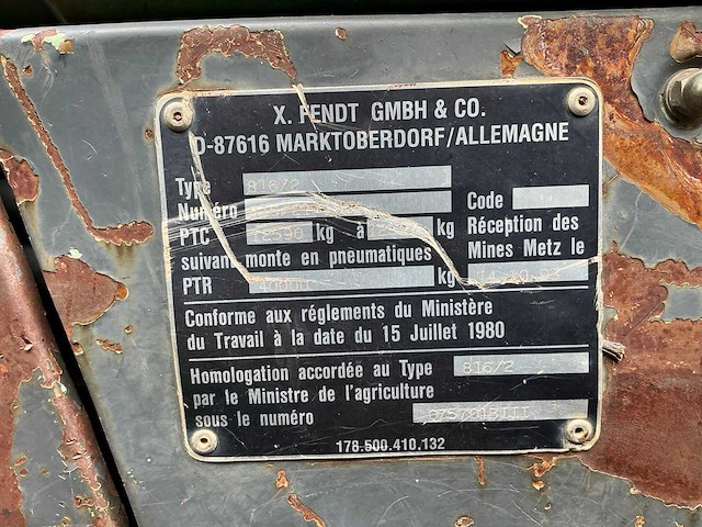 1996 fendt 816/2 vierwielaangedreven landbouwtractor - afbeelding 62 van  65