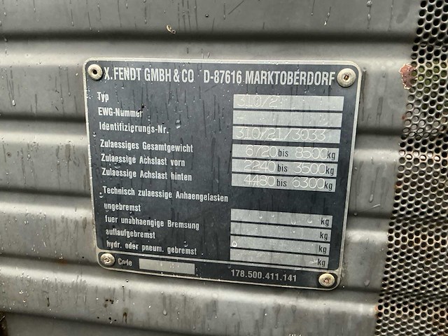 1996 fendt farmer 310 turbomatik vierwielaangedreven landbouwtractor - afbeelding 15 van  29