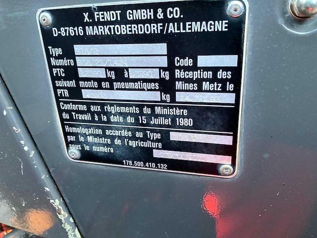 1996 fendt favorit 816 turboshift vierwielaangedreven landbouwtractor - afbeelding 25 van  47