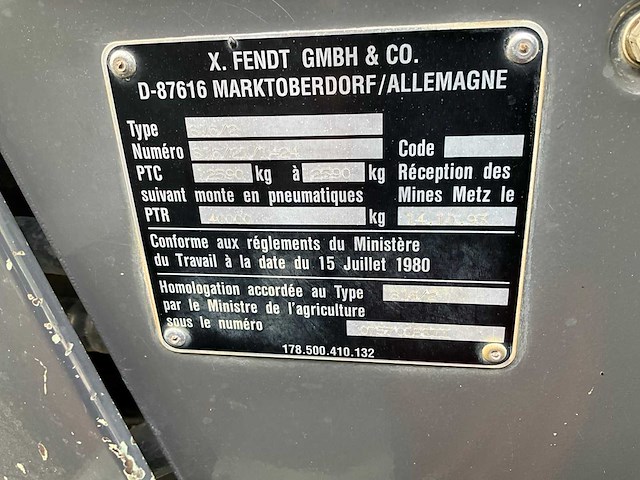 1996 fendt favorit 816 turboshift vierwielaangedreven landbouwtractor - afbeelding 20 van  23