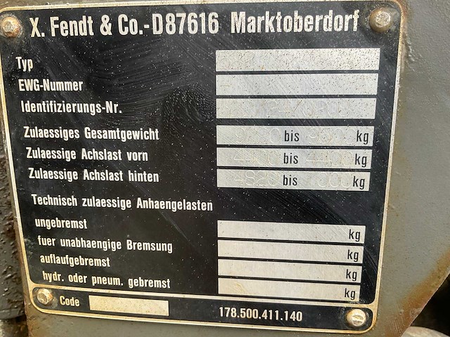 1996 fendt xylon 522 werktuigdrager - afbeelding 29 van  34