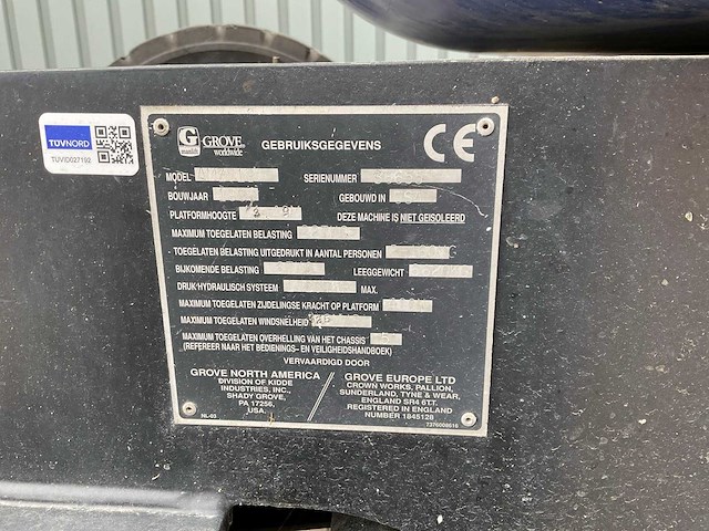 1996 grove amz51e hoogwerker - afbeelding 8 van  11