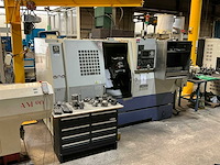 1996 hwacheon hi-eco31a cnc-draaibank met hatec stafaanvoer