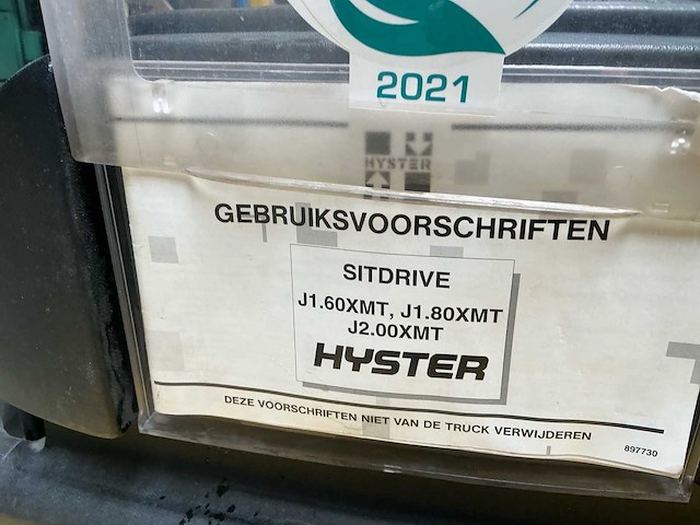 1996 hyster j1.80xmt vorkheftruck - afbeelding 19 van  27