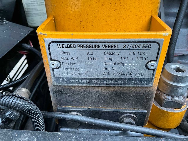 1996 ingersoll rand p101wd luchtcompressor - afbeelding 9 van  17