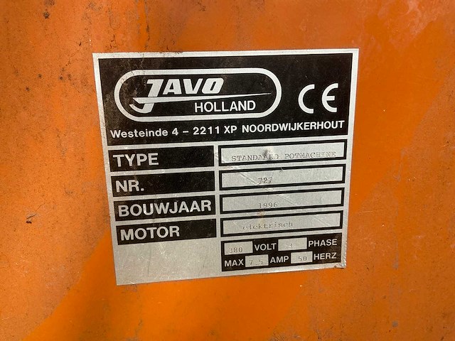 1996 javo standaard oppotmachine - afbeelding 9 van  15