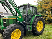 1996 john deere 6400 vierwielaangedreven landbouwtractor met voorlader - afbeelding 10 van  42