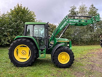 1996 john deere 6400 vierwielaangedreven landbouwtractor met voorlader - afbeelding 5 van  42