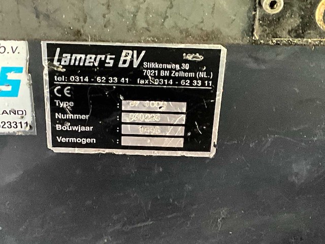 1996 lamers cv 1000 olie stofzuiger - afbeelding 6 van  6