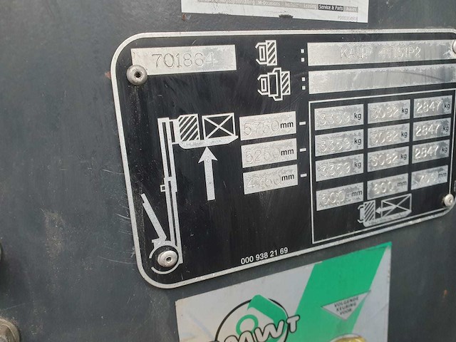 1996 linde e40p vorkheftruck - afbeelding 2 van  13