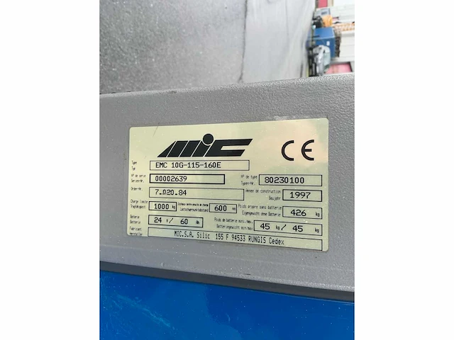 1996 mic emc 10g-115-160e stapelaar - afbeelding 7 van  7