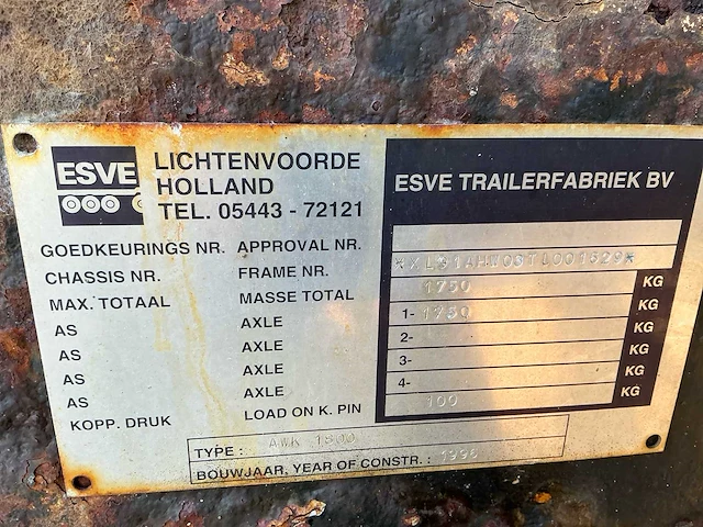 1996 nido n90 0.8-12 awtln 300 getrokken zoutstrooier – 800 liter - afbeelding 7 van  17