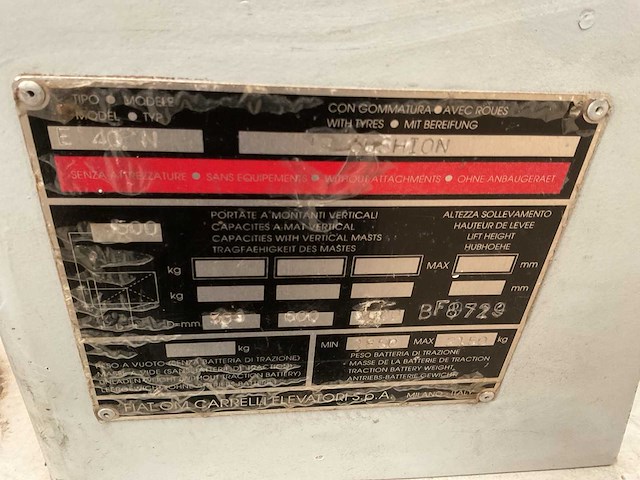 1996 om e40n vorkheftruck - afbeelding 8 van  19