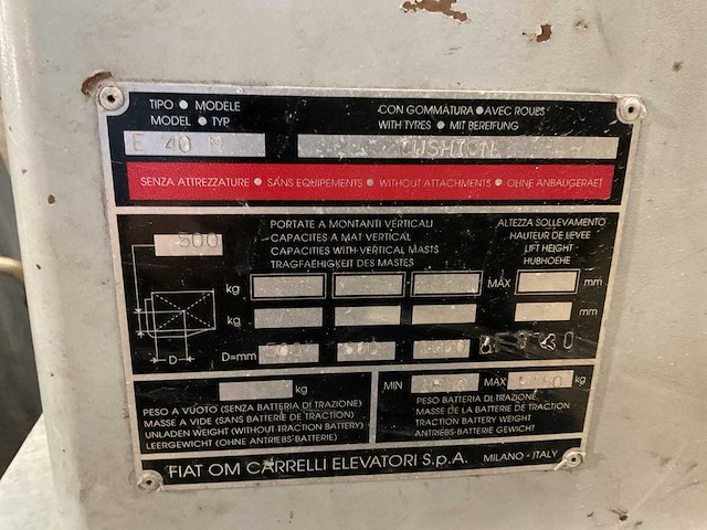 1996 om e40n vorkheftruck - afbeelding 7 van  13