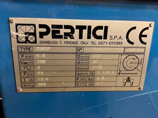 1996 pertici univer 330ip dubbele verstekzaagmachine - afbeelding 4 van  16