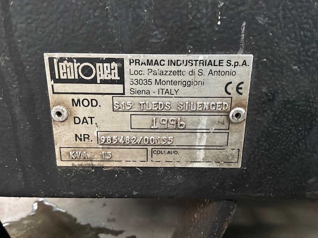1996 pramac tleds 15s noodstroomaggregaat, “15kva” - afbeelding 14 van  21