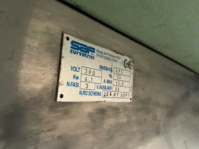 1996 saf curvatrici cs 60 h hydraulische profielwals - afbeelding 5 van  18