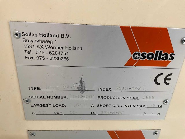 1996 sollas mint 75-va folie en sealmachine - afbeelding 4 van  4