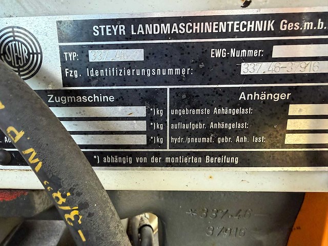 1996 steyr 8075 as vierwielaangedreven landbouwtractor - afbeelding 6 van  14