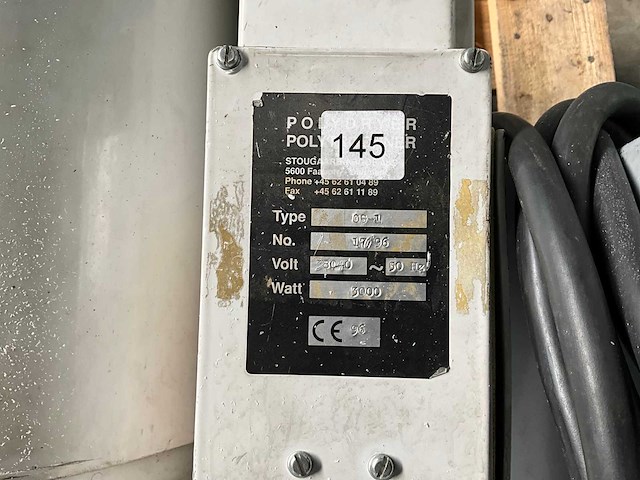 1996 stougaard argos cs-1 granulaat droger / hopper - afbeelding 7 van  7